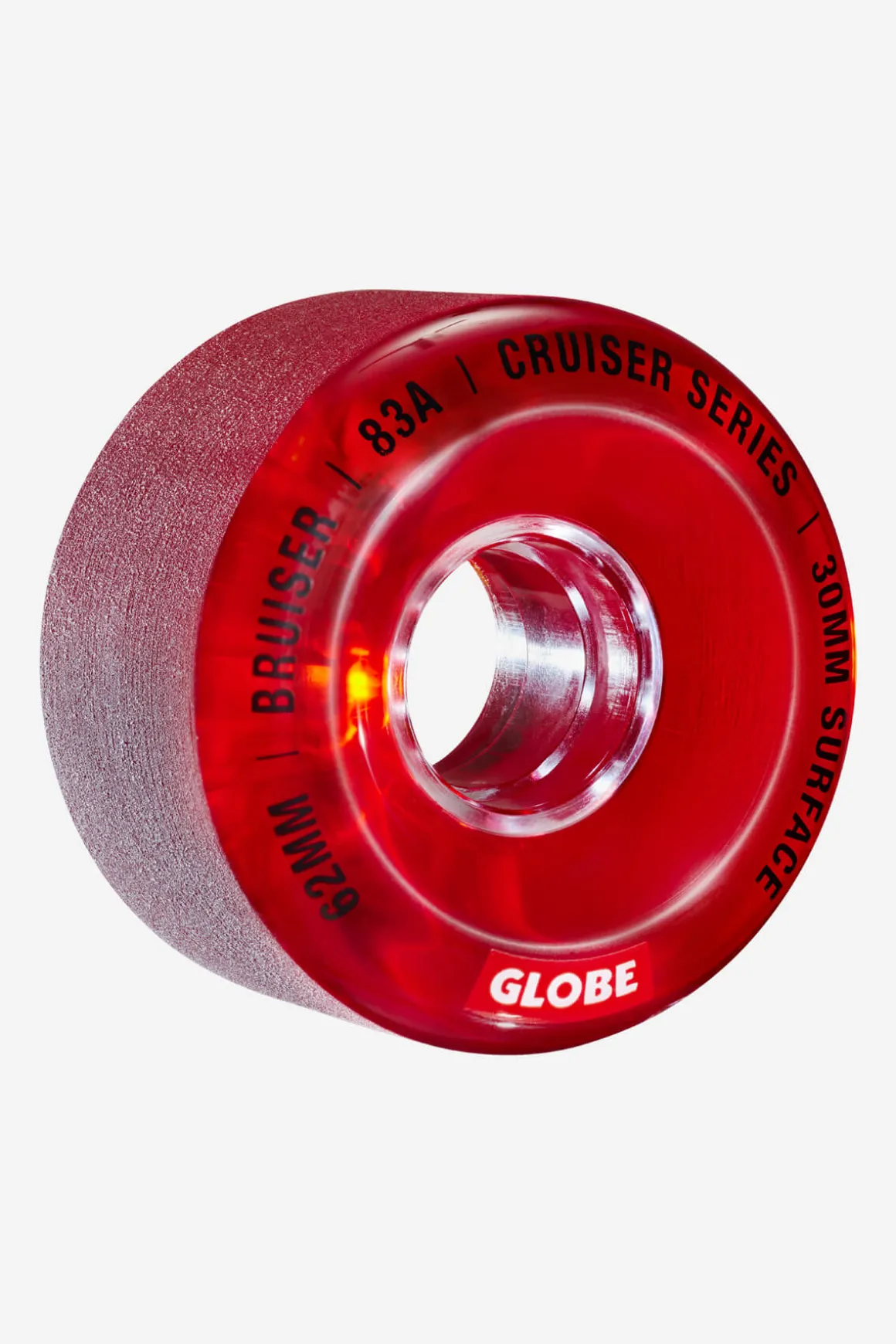 bruiser_cruiser__clear_red__skateboard_wheel_mm_0.webp New Bruiser Cruiser - - Skateboard Wheel 62mm Wheels | Components
