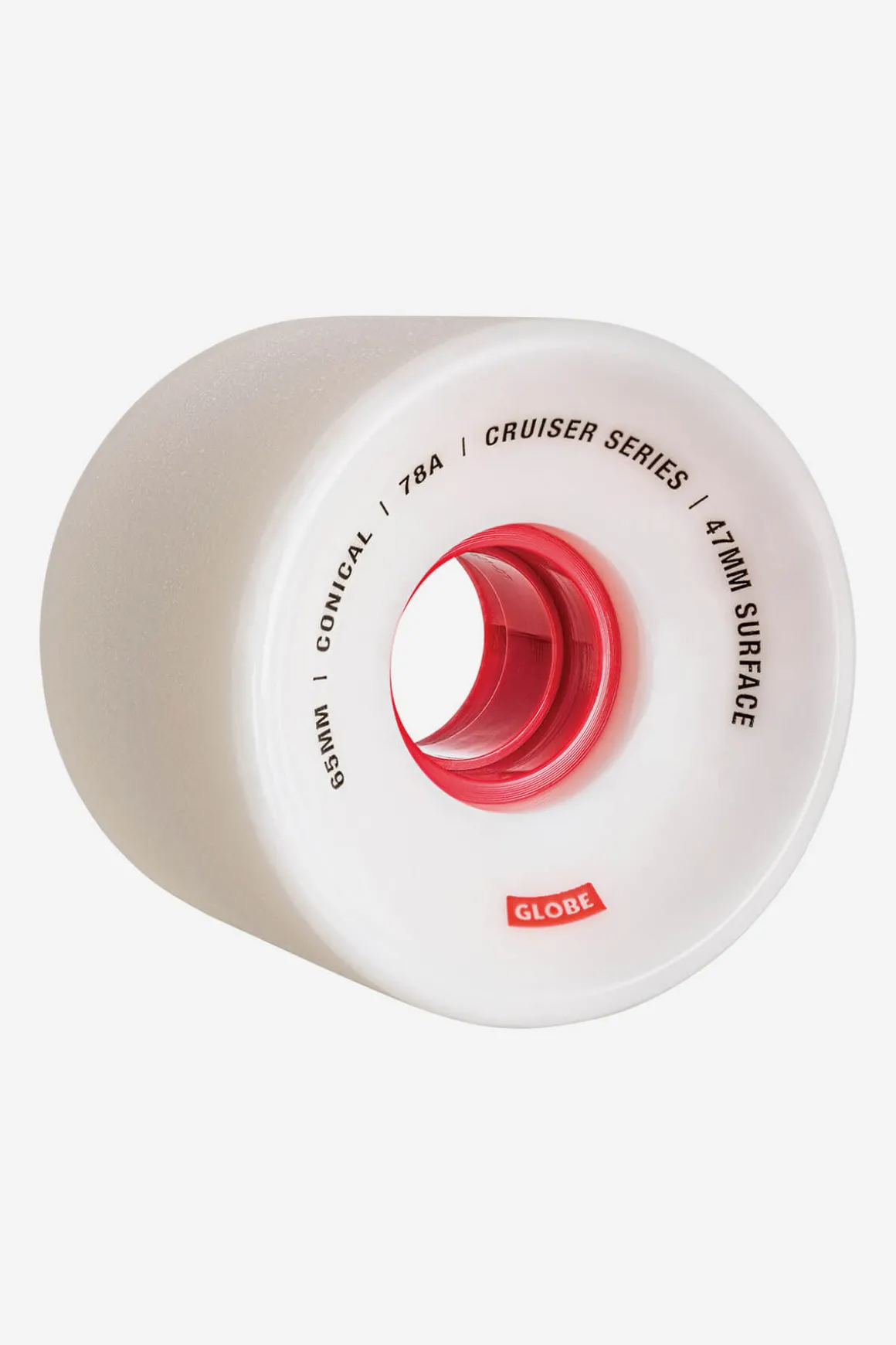 conical_cruiser__whitered__skateboard_wheel_mm_whitered_0-1.webp Outlet Conical Cruiser - White/Red - Skateboard Wheel 65mm Wheels | Components