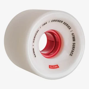 Outlet Conical Cruiser - White/Red - Skateboard Wheel 62mm Wheels | Components