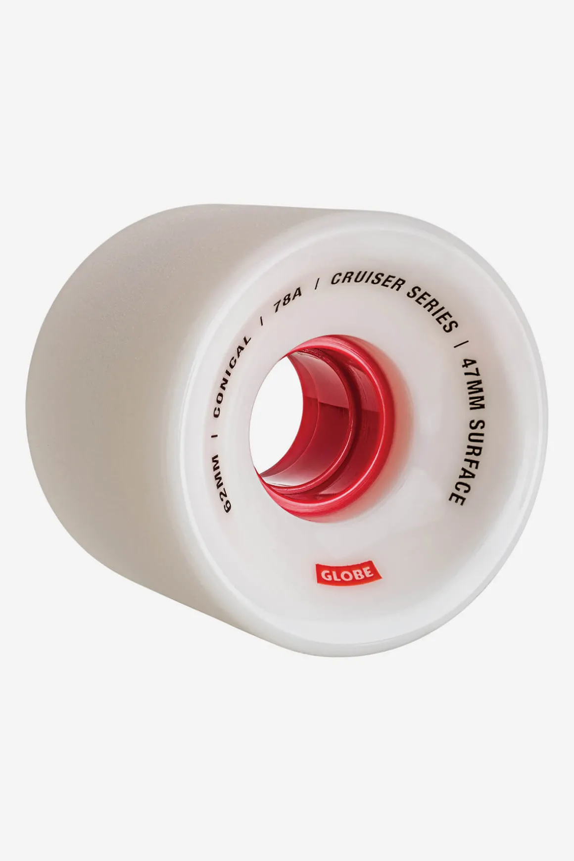conical_cruiser__whitered__skateboard_wheel_mm_whitered_0.webp Outlet Conical Cruiser - White/Red - Skateboard Wheel 62mm Wheels | Components