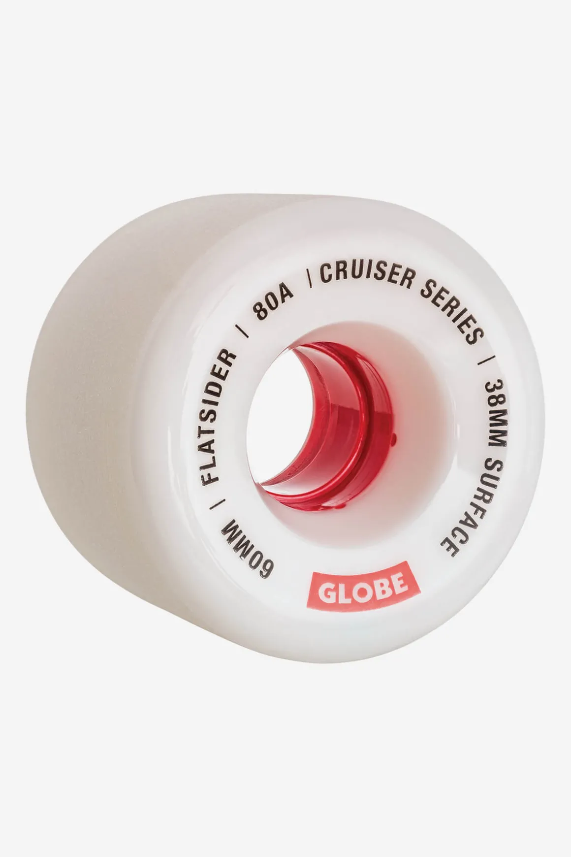 flatsider_cruiser__whitered__skateboard_wheel_mm_0.webp Cheap Flatsider Cruiser - - Skateboard Wheel 60mm Wheels | Components