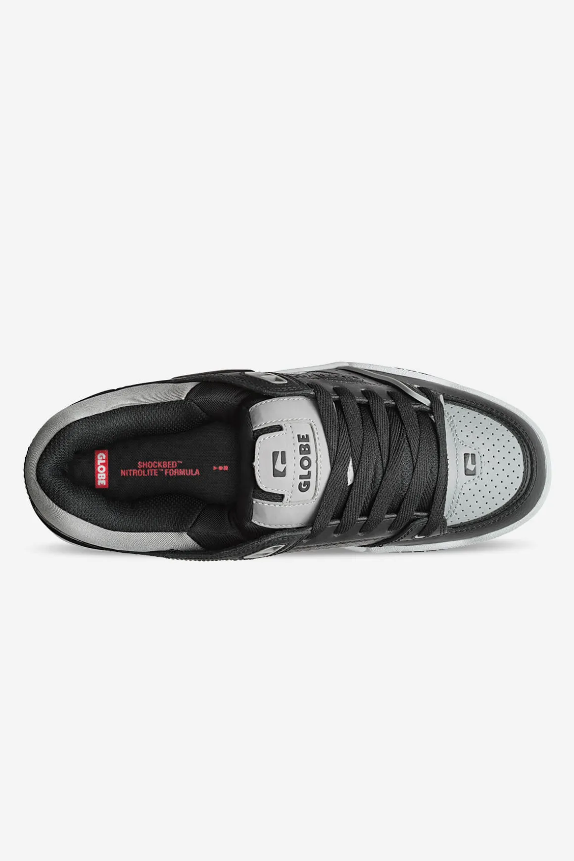 fusion__blacksteelwhite__skate_shoes_1.webp Cheap Fusion - - Skate Shoes Low Shoes | Chunky Skate Shoes