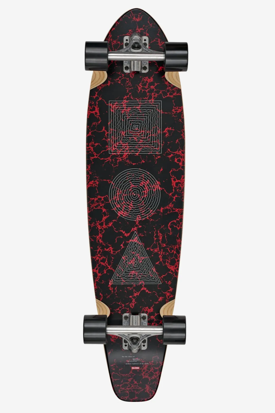 the_alltime__red_marble_stack___longboard_0.webp New The All-Time - - 35" Longboard Longboards